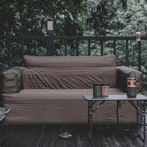 Divano Gonfiabile Automatico in Tessuto con Pompa Wireless Integrata, Poltrona Doppia Autogonfiabile per Campeggio - Product Image 6