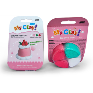 Vente en gros de pâte à modeler légère pour enfants, nouvelle conception, super douce, 4 couleurs, faite à la main, séchage à l'air, avec outils - Product Image 1