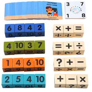 TOMMABO, herramienta de enseñanza de suma y resta aritmética para niños, juguetes de madera temprana, <span class=keywords><strong>Cubo</strong></span> de 24 números, <span class=keywords><strong>juego</strong></span> de <span class=keywords><strong>matemáticas</strong></span> digitales - Product Image 5