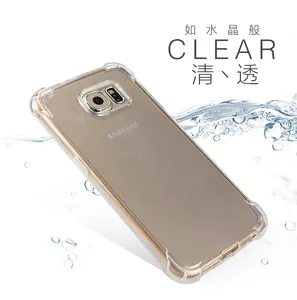 Hot Selling Mobiele Telefoon Case Voor Samsung Galaxy S6/S6 Edge/S7/S7 Plus Airbag Ontwerp Zacht Doorzichtige TPU Back Cover Voor S6 Case