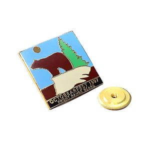 Hiện đại nhân vật hoạt hình kim loại chân cứng men huy hiệu với từ ve áo tùy chỉnh Huy hiệu pin - Product Image 2