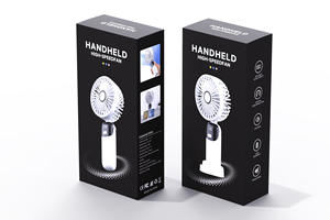 Vente en gros USB Rechargeable LED Smart Digital Control Portable Desktop Foldable Mini Handheld <span class=keywords><strong>F</strong></span> ans Strong Wind Soft Household - Product Image 6