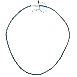 Trung Quốc 2Mm Đen Bất Bò Da Chuỗi Với Sterling 925 Bạc Dây Chuyền Mặt Dây Chuyền Đồ Trang Sức Linh Kiện - Product Image 1