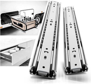 SNEIDA Heavy Duty Full Extension Ball Bearing <strong>Drawer</strong> <strong>Slides</strong> Industrial Locking Runner Rails for Kitchen and Dining Tool Boxes - Product Image 1
