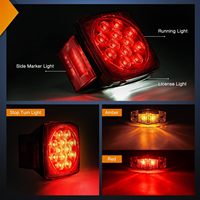 Feux arrière personnalisés 12v Led Combinaison feux de remorque Kit de feux arrière de remorquage