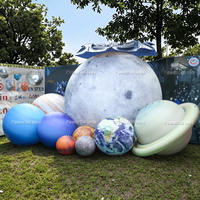 Nouvelles planètes gonflables suspendues du système solaire, 1m, 2m, 3m, 4m, 5m, neuf boules de planètes pour la décoration, Terre, Mars, Saturne, système solaire