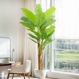 <span class=keywords><strong>Bananier</strong></span> Artificiel Grand Plancher Vert Debout Plante En Pot <span class=keywords><strong>pour</strong></span> Restaurant Décoration Intérieure Réaliste Ornement De Verdure 8FT - Product Image 3