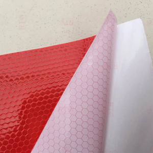 Lámina reflectora de publicidad magnética personalizada OEM al por mayor a granel, pegatinas prismáticas, rollo de vinilo, película reflectante para camión - Product Image 4