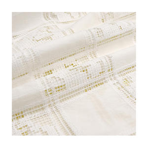 Nuovo eco-friendly coreano stile francese RX7058 a scacchiera roseto Crochet tessuto in Voile ricamato per tovaglia - Product Image 5