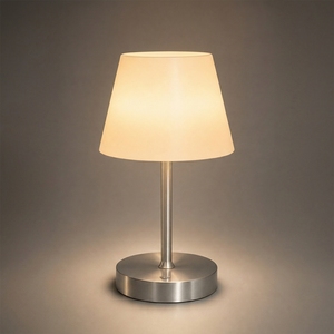 Modern Simple Metal Cordless Table <strong>Lamp</strong> USB Rechargeable Bedroom Bedside Reading <strong>Lamp</strong> <strong>Silver</strong> Desk <strong>Lamp</strong> - Product Image 4