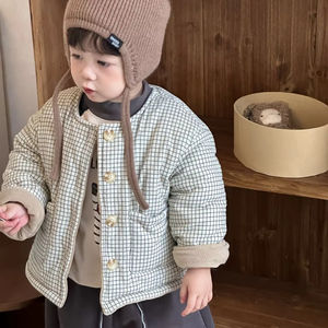 معطف أطفال كاجوال على الطراز الكوري الجديد للخريف والشتاء ، مجموعة سترة أولاد ، ملابس أطفال سميكة - Product Image 1