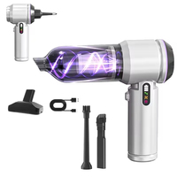 Aspirateur de voiture portable, aspiration puissante, souffleur, 4 en 1, pompe à air portable, gonfleur