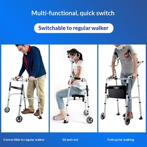 Equipo de Rehabilitación de Movilidad para Personas Mayores con Altura Ajustable, Ayuda para Caminar y Entrenamiento de Marcha para Discapacitados - Product Image 3