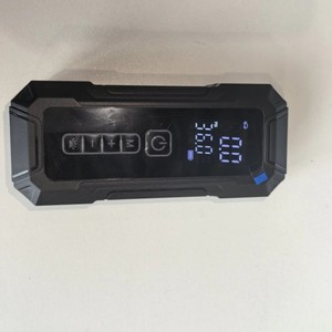 Portable Tire Inflator 12 V LCD Display Single Cylinder <b>Car</b> Motorcycle Use Black Plastic - Product Image 2