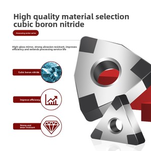 Dao tiện CNC LOOERTA hình vuông CBN WNGA/TNGA, cacbua khối Boron, thích hợp gia công thép cứng, gang - Product Image 3