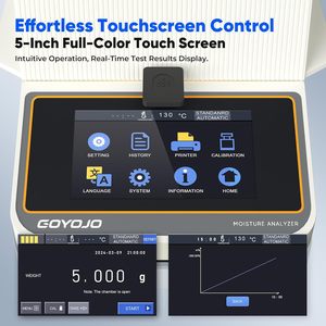 GOYOJO Portable Halogen <b>Moisture</b> <b>Meter</b> 110g-10mg/5mg/1mg Fast Testing for Food, Plants, and Building Materials - Product Image 2