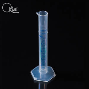Fabbrica personalizzata laboratorio chimico plastica PP <span class=keywords><strong>graduato</strong></span> <span class=keywords><strong>cilindro</strong></span> di misura con scala blu/nero - Product Image 1