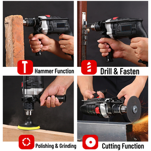 Impact <b>drill</b>, <b>mini</b> electric <b>drill</b>, multi-purpose high-power two-speed electric <b>drill</b>, industrial pistol <b>drill</b>, - Product Image 5