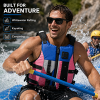 Gilet de flottabilité réglable et réfléchissant pour le rafting en eaux vives, le kayak, le canyoning et le sauvetage commercial en rivière
