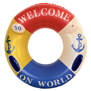 Anillo de Natación Inflable Retro con Forma de Ancla de 90 cm con Asas para Adultos, para Uso en Piscinas y Parques Acuáticos - Product Image 4