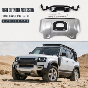 Protector Inferior Delantero para Auto, Protector de Parachoques, Placas Protectoras Originales Plateadas para <span class=keywords><strong>Defender</strong></span> 2020, Accesorios - Product Image 2