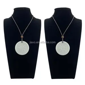 Colgante de energía cuántico para mujer, collar con colgante de energía calar con caja, Lava, Bio Ciencia, girasol blanco, novedad - Product Image 1