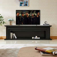 Grande table décorative moderne de 85 pouces décorative pour la maison de support de TV de chauffage de cheminée électrique blanche