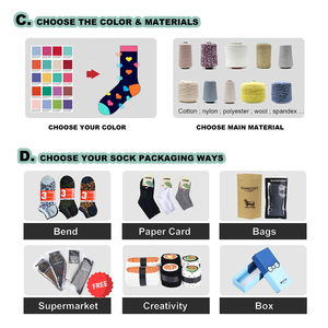 Oem Bán Buôn Tùy Chỉnh Phim Hoạt Hình Thời Trang Quần Vợt Mô Hình Chải Kỹ Bông Người Đàn Ông Của Váy Vớ Khuyến Mại Mới Lạ Crew Cao Gia Cố - Product Image 6