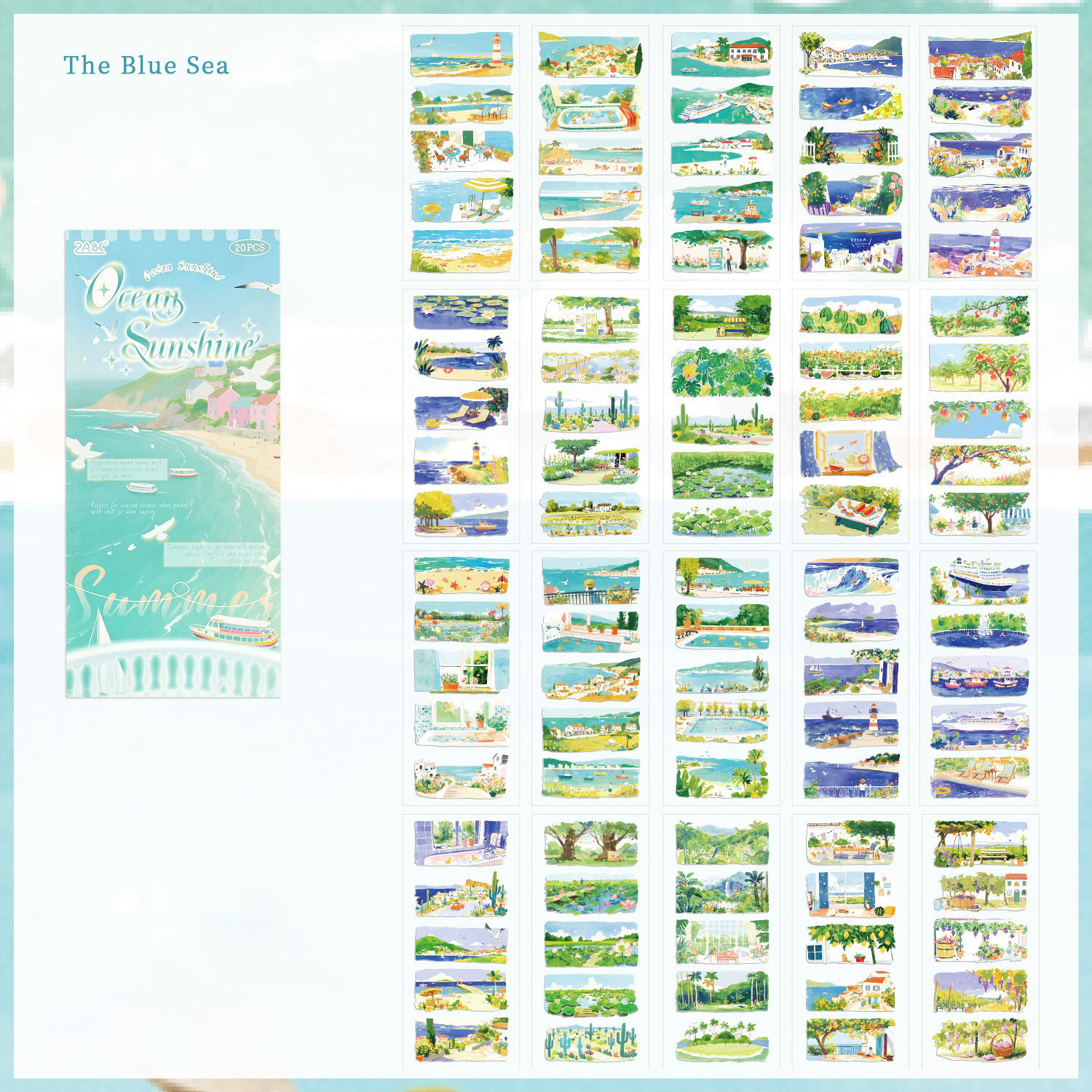 Années-lumière de la mer d'azur