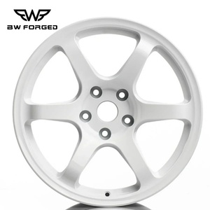 Rines Forjados Monobloque de Alto Rendimiento BW Custom de <span class=keywords><strong>6</strong></span> Radios con Acabado Pintado y Pulido para Autos, en <span class=keywords><strong>16</strong></span>, 17, 18, 19 y 20 Pulgadas, 5x120, 5x130, 5x110 - Product Image 2