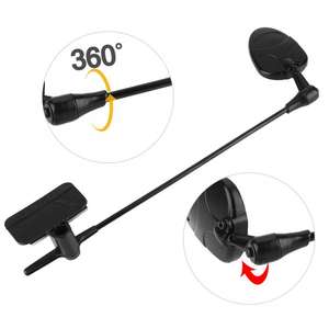 Espejo retrovisor para casco de bicicleta Tshpun, espejo plano ajustable negro de 240mm para accesorios de casco de ciclismo - Product Image 4