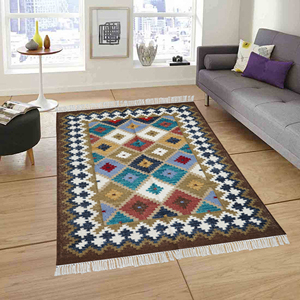 Alfombras Kilim de Yute Natural Tejidas a Mano, Diseño Turco Bohemio, Alfombras de Lana y Yute, Decoración para el Hogar, Tamaño Personalizado, Decoración para Habitaciones y Puertas de la India - Product Image 3