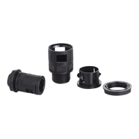Raccord rapide en nylon PA66 modèle PG40 IP65 pour tuyau ondulé de 1 pouce, protection des câbles électriques ignifuge UL94-V1