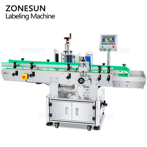 ZONESUN ZS-TB822 Étiqueteuse automatique pour flacons, bocaux en verre, bouteilles de vin et d'eau, machine d'étiquetage double face pour bouteilles rondes - Product Image 6