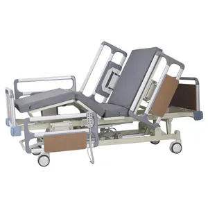 Professional ABS Plastic 5 Function Adjustable Medical Electric Hospital Bed with Infusion pole