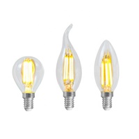 Ampoule Led à Filament de chandelle électrique, lampe de lecture de luxe, E12 E17 E14 6W, variable C35, 2700K 110V 220V 4W