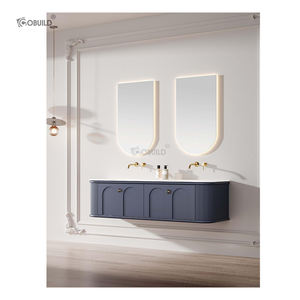 ชุดโต๊ะเครื่องแป้งในห้องน้ำชุดโต๊ะเครื่องแป้งทำจากไม้พร้อมกระจกเงา LED - Product Image 1