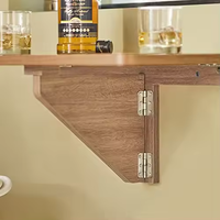 Vente en gros Bureau pliant mural Table à manger murale pliante en bois Table pliante en bois personnalisée pour économiser de l'espace