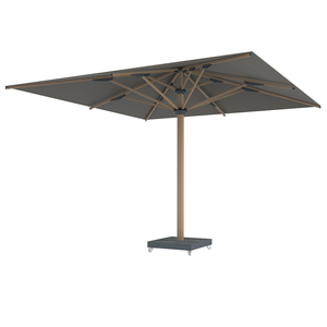 <span class=keywords><strong>Parasol</strong></span> de marché extra-large à motif bois avec mât central et <span class=keywords><strong>protection</strong></span> UV pour villa - Product Image 5