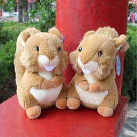 Jouets en gros Songshan : Machines à griffes de supermarché à grande queue, animaux en peluche de 8 pouces, cadeaux pour enfants, jouets en peluche écureuil brun