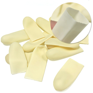 ALLESD Landbouw Vingerbeschermers Klasse <span class=keywords><strong>A</strong></span> Gladde Vingerhoezen Verdikte Beige Latex Vingerbeschermers - Product Image 2