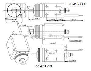 ขดลวดโซลินอยด์ BS-2065กันน้ำไฮเทคสำหรับโซลินอยด์ไฟฟ้า DC110V ประตูเพื่อความปลอดภัยพร้อมแรงดึง7กก. - Product Image 3