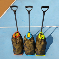 Nouveau Design Tennis Roller Ball Picker Pickleball Collector avec crochet pour l'utilisation de la Cour Portable Tennis Ball Picker Tool