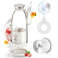 Elektrische blender, keuken mini-mixer, draagbaar multifunctioneel apparaat met roestvrijstalen mes, sinaasappelpers