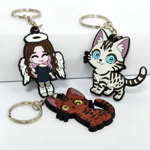 Nhà Máy Trực Tiếp Bán Buôn Mới Lớn Nhựa Keychain Phim Hoạt Hình PVC Silicone Xây Dựng Máy Móc Xung Quanh Cao Su Móc Chìa Khóa - Product Image 1