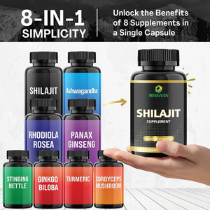 Private Label 100% Pure Biologische 1000Mg Alles-In-Één Shilajit Zeemos <span class=keywords><strong>Capsules</strong></span> Kruidensupplementen - Product Image 2