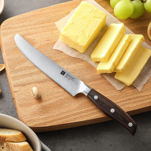 XINZUO Nieuw Ontwerp Botermes Duits RVS Rood Sandelhout Gezaagde Keukenmessen - Product Image 3