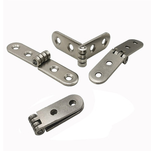 Charnière à bascule Runxin 15x76x2mm en fer pour porte d'armoire, connexion de meuble, accessoire de table pliable, nickel blanc - Product Image 2