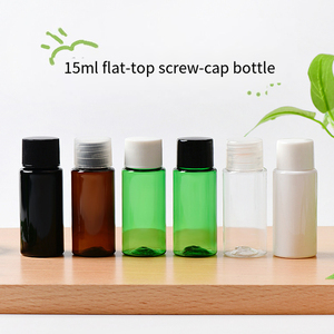 Cổ 10ml 20ml 30ml <span class=keywords><strong>40ml</strong></span> 30ml nhựa PET mẫu nhỏ Lotion dầu gội bóp chai với lật cap - Product Image 4