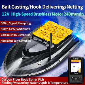 <span class=keywords><strong>Bateau</strong></span> à appât télécommandé sans fil, vente en <span class=keywords><strong>gros</strong></span>, 12V, haute vitesse 240m/min, grande puissance pour les amateurs <span class=keywords><strong>de</strong></span> pêche à la carpe - Product Image 1